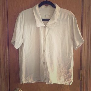 Christopher & Banks Linen Button Down